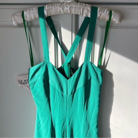 NWT Fame And Partners Light Green Prom Maxi Dress - Picture 7 of 12